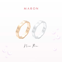 [New Arrival] MARON Happy Lining Ring (4mm.) แหวนเงินแท้ 925