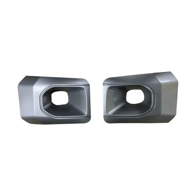2PCS Car Bumper Fog Light Lamp Hoods Housing Cover Replacement Front Grey for Toyota Hilux Rocco 2020 2021