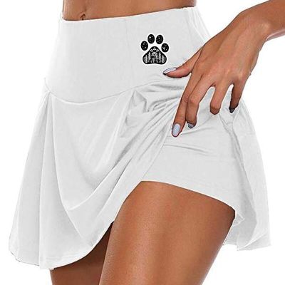 Women Solid Color High Waist Double Layer Sports Short Pant For Yoga Dance Sport Leggings Shorts Mini Skirt