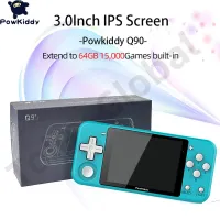 Tolex Powkiddy Q90 3.0Inch IPS Screen Retro Video Game Console Portable Mini Simulators Handheld Game Players 64G 15000Games