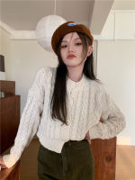 Fashion Jumper cardigan Woman 2021 Winter Hot Sale Thickened short twist sweater pullover women Knitwear Top female Sleev