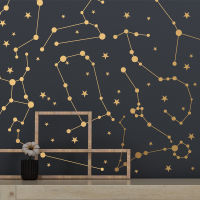 Zodiac Conslations Wall Vinyl Sticker Stars Decals For Boys Bedroom Nordic Nursery Room Decoration DIY Sticker NR43