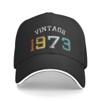 Personalized Vintage Born In 1973 Baseball Cap for Men Women Adjustable 49th Birthday Dad Hat Streetwear