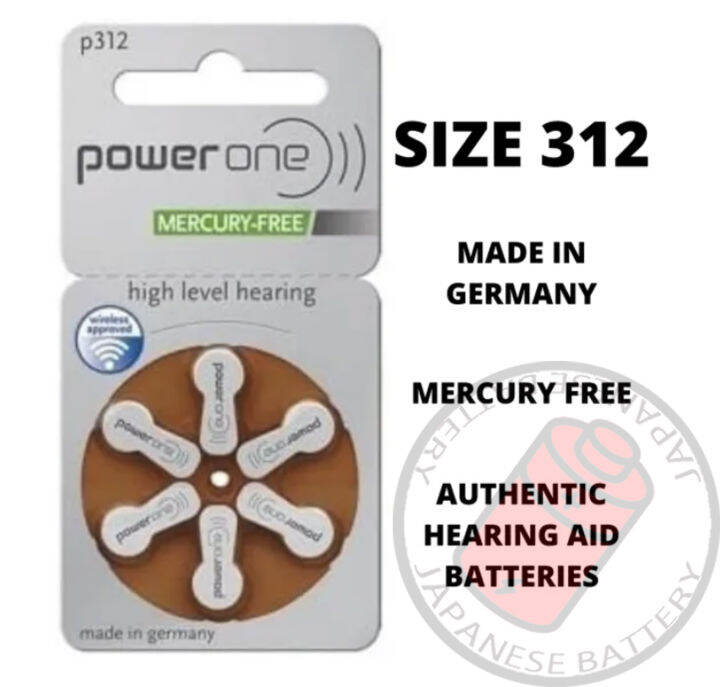 Power One Hearing Aid Battery Size 312 Lazada PH