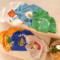 ❧☃ [Babycat] พร้อมส่ง ขายดี เสื้อยืดแขนสั้น ผ้าฝ้ายแท้ 100 พิมพ์ลายการ์ตูน สไตล์เกาหลี ญี่ปุ่น แฟชั่นฤดูร้อน สําหรับเด็กผู้ชาย และเด็กผู้หญิง