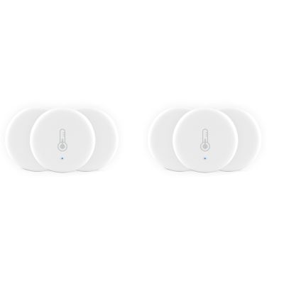 6X Tuya Smart ZigBee 3.0 Smart Temperature and Humidity Sensor Battery Powered Security with Tuya Smart Life Alexa(B)