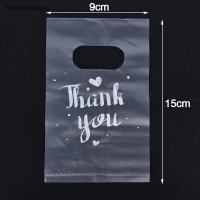 taoranbupxz 100pcs MINI thank you ถุงของขวัญพลาสติก Wedding Candy bags Shopping Carrier bags