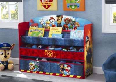 ชั้นเก็บของ ชั้นวางหนังสือ ขนาดใหญ่ ลาย พาวพาโทรล Delta Children PAW Patrol Deluxe Book and Toy Organizer