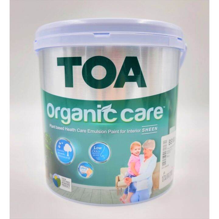 toa-organic-care-ทีโอเอ-ออร์แกนิคแคร์-สีทาภายใน-ชนิดเนียน-bs100-สีขาว-3-5-ลิตร