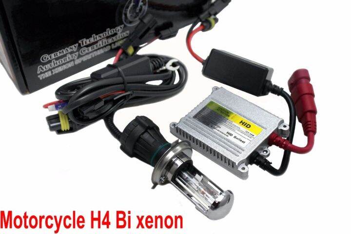 Kit xenon H4 bixenon - 6000°K - Ballast slim - moto