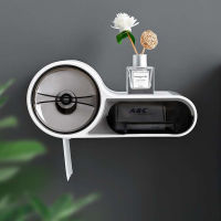 Punch-free Toilet Paper Holder Wall-Mount Bathroom Waterproof Tissue Box Phone Shelf Kitchen Roll Paper WC Bathroom Accessories