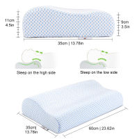 Orthopedic Pillow 70x4060x35cm PON Memory Foam Neck Pillow Slow Rebound Soft Sleeping Pillows Neck Health Protection For Adult