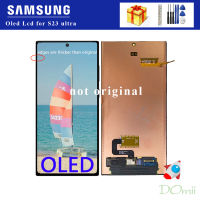 จอ LCD อัลตร้าแผงหน้าจอทัชสกรีน S23จอ LCD สำหรับ Samsung Galaxy OLED ใหม่ S918B 5G หน้าจอสัมผัส S918U