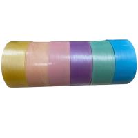 【hot】﹊۞✺  6 Rolls Adhesive Tapes Tape Colorful Stress Relaxing Rolling Gifts