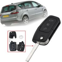 【Worth-Buy】 Auto City (JAS) 3ปุ่ม Remote Key Fob Case สำหรับ Ford/Focus/Mondeo/Galaxy/Kuga/C-Max/S-Max 2003 2004 2005 2006 2007 2008