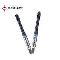 CLEVELAND HSS-PM พร้อม JP Spiral Fluted Tap M3 M4 M5 M6 M8 M10 M12 M14 M16 Machine Screw Thread Taps สําหรับไทเทเนียมอัลลอย