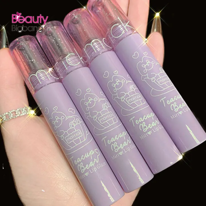 BEAUTYBIGBANG Lipstik Pelembab, 1 Buah Kotak Paket Cermin Bibir Kaca ...