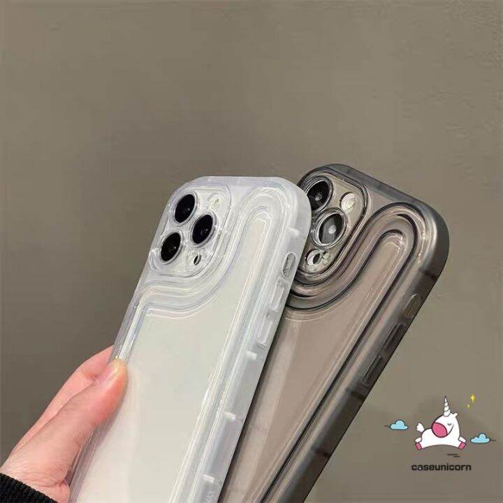 เคสโทรศัพท์มือถือ-ซิลิโคนนิ่ม-ใส-กันกระแทก-เรียบง่าย-หรูหรา-สําหรับ-iphone-max-7plus-xr-12-13-14-x-xs-7-8-2020