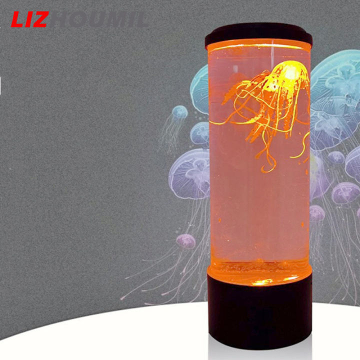 lizhoumil-โคมไฟแมงกะพรุน-led-สำหรับตกแต่งห้องนั่งเล่นห้องนอนในบ้านไฟกลางคืนสร้างบรรยากาศเปลี่ยนสี-usb