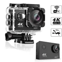 Hot sale Action Camera Ultra HD 4K 30fps WiFi 2.0-inch 170D Underwater Waterproof Helmet Video Recording Cameras Sport Camera