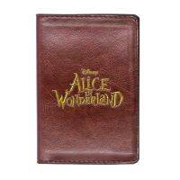 [ความหรูหรา] 2022ใหม่ Alice In Wonderland ปกหนังสือเดินทางผู้ชายผู้หญิงหนัง Slim ID Card Travel ผู้ถือกระเป๋ากระเป๋าสตางค์กระเป๋าเงิน