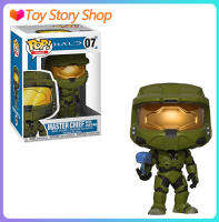 Toystoryshop Halo Master Chief 07 Funko Pop ตุ๊กตาแอคชั่นของเล่นสำหรับเด็กเล่นสะสมใหม่ปีของขวัญวันเกิดสำหรับเด็ก10ซม.