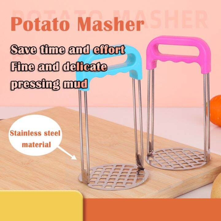 Upgrade Stainless Steel Potato Masher Shape Wave Masher Mashed Potato