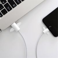 1 Pair Lovely Cartoon Cable Protector Cover Earphone USB Cable Winder Wire Organizer Holder Clip Wrap Cord For iPhone