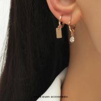 ? New Collection? Sharon Earring set ต่างหู ต่างหูสีทอง เครื่องประดับแฟชั่น#WD167