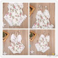 COD DSFERTEREERRE ♛loveyourself1♛-Newborn Toddler Baby Girls Clothes Bodysuits Sleeveless Flower Lace Floral Jumpsuit