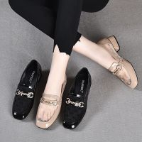 ▽❁ Soft Leather Loafers Mesh Breathable Womens Low Heels