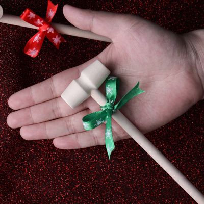 10Pcs Mini Wooden Hammer Crab Mallet Seafood Lobster Cracker Hardwood Hammer Set Cake Tools