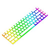 （Miss qis keycap）คีย์บอร์ดคีย์บอร์ดเล่นเกม117แพ็ก1/2,คีย์บอร์ด PBT สวมใส่ได้แบบสากล PBT ปุ่มกดเพรียวลมพุดดิ้งโค้งแบบแยกส่วนตัวครอบปุ่มคีย์บอร์ดพีซีตั้งโต๊ะที่ถอดออกได้