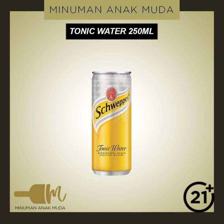 Schweppes Tonic Water 250ml Kaleng - Minuman Anak Muda | Lazada Indonesia