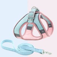 【FCL】♕卍 Harness With Leash Set Reflective Walking Dog Adjustable Small Cats Dogs Supplies