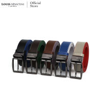 Louis Montini (Skyscrapper) เข็มขัดผู้ชาย Men Belt เข็มขัดหนังวัวแท้หัวหมุน MGN249