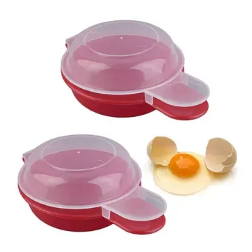 2pcs-Microwave Egg Cooker,Microwave Egg Maker,1 Minute Fast Egg Hamburg  Omelet Maker Kitchen Cooking Tool