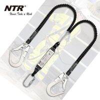 Professional Safety Elastic Buffer Sling Belt With Hook Protective Climbing Anti-fall Survival Rope With Buffer Bag
