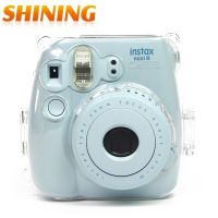 พลาสติกโปร่งใสใหม่ฟูจิฟูจิฟิล์ม Instax Mini 8เคสกล้องเคสป้องกันกระเป๋ากล้อง + กระเป๋ากล้อง Gratis Ongkir สายคล้องกล้อง