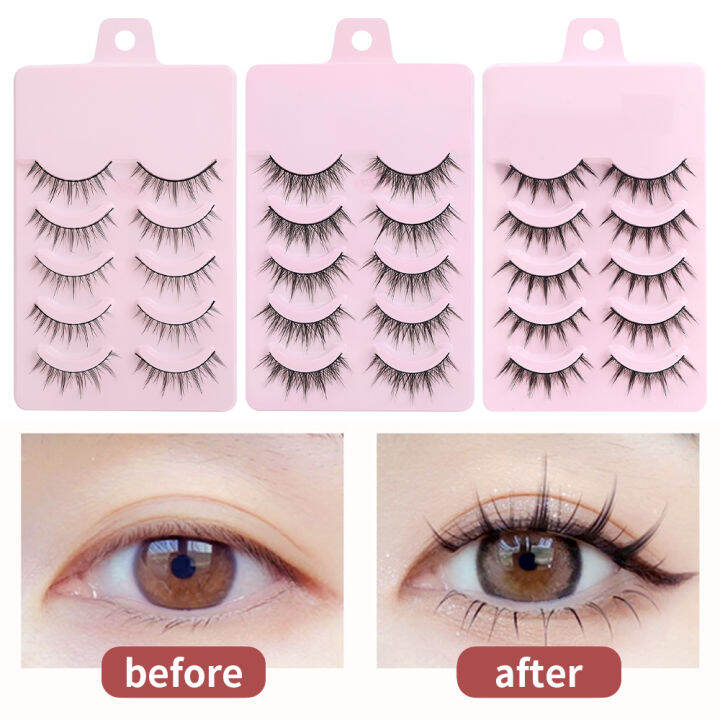 5คู่-lash-extension-3d-bunch-ญี่ปุ่น-fairy-ขนตาปลอม-little-devil-cosplay