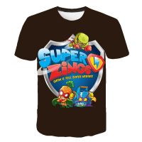 3D Super Zings T-Shirt Kids Toddler Anime Game Boys Girls Summer Streetwear Short Sleeve Childrens T-Shirts Children Tops