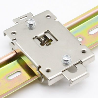 1pcs single phase SSR 35MM DIN rail fixed solid state relay clip clamp with 2 mounting screws Electrical Circuitry Parts
