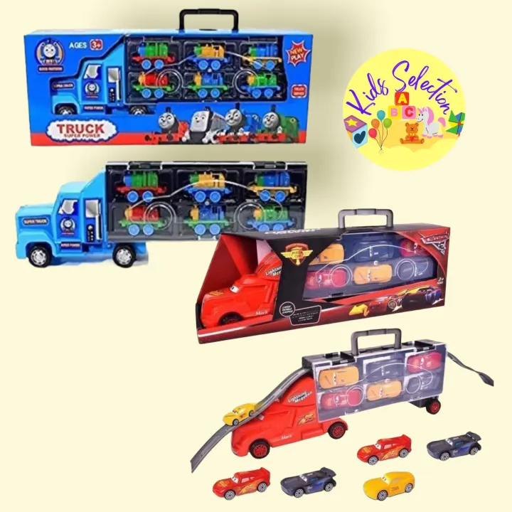 Thomas and Friends and Cars Cars Portable Mobile Garage Truck with 6