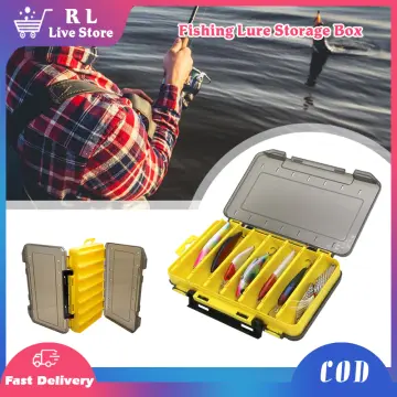  Double Sided Fishing Tackle Box Adjustable Lure Hook Fishing  Baits Storage Box Lure Hook Storage Box Multi-function Fishing Tackle Box  Organizers And Storage Small Waterproof For Adults Baits Box Hook 