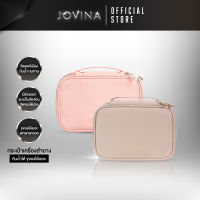 ? Jovina : Cosmetics Bag กระเป๋าเครื่องสำอาง พกพาสะดวก แบบพกพาสำหรับเดินทาง กระเป๋าจุได้เยอะ ขนาดใหญ่ รูปทรงสวย หรูหรา