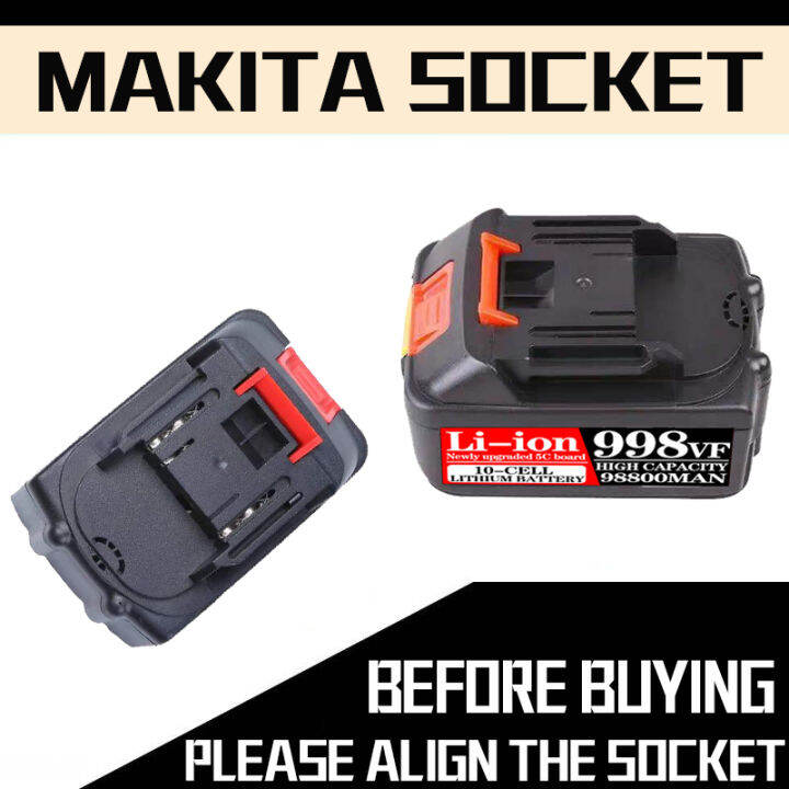 10-cell-lithium-battery-แบตเตอรี่ลิเธียม-แบตเตอรี่-makita-528vf-เหมาะสำหรับ-เครื่องเป่าลม-ประแจไฟฟ้า-เครื่องบด-เครื่องตัดหญ้า-เครื่องล้างรถ