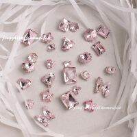 Sharp Bottom Crystal Light Pink Mixed Shape Nail Art Rhinestone Super Flash High Quality K9 Glass 3D Manicure DIY Decoration