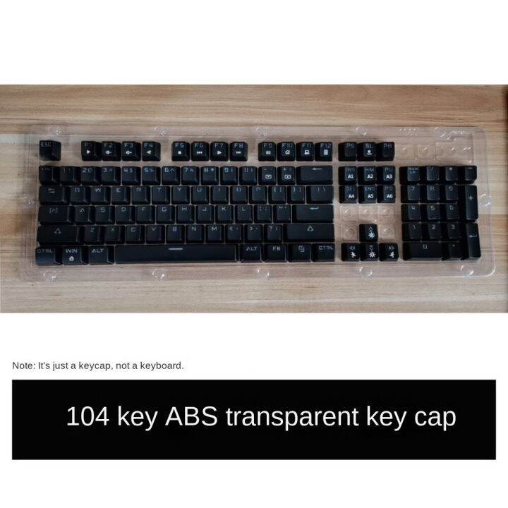 ปุ่มกดคีย์บอร์ด-104abs-pbt-แบบใส-สองสี-กันการสึกหรอ