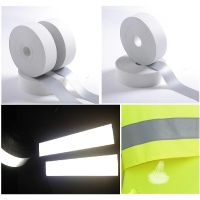 100% Cotton 5CM Flame Retardant Reflective Safety Fabric Road Traffic Fire Clothing Warning Fluorescent Tape Adhesives  Tape