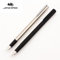 Jinhao ปากกาเครื่องเขียนในโรงเรียนเงินดำ Ef/f สำหรับปากกาหมึกซึมสำนักงานธุรกิจปากกาคัดลายมือหมึก